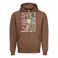 Chestnut nurse word Zipper Hoodie - JahusDesignShop