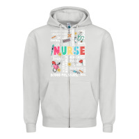 Dove Grey nurse word Zipper Hoodie - JahusDesignShop