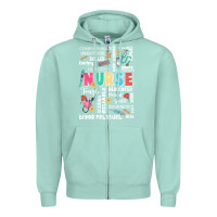 Seafoam nurse word Zipper Hoodie - JahusDesignShop