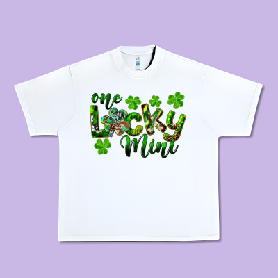 St. Patrick's Day One Lucky Mini Urban Heavy Tee Designed By Ranaportraitstore