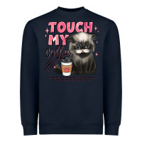 Navy touch my coffee and ill slap you so hard grumpy ca Heavyweight Sweatshirt - JahusDesignShop