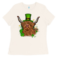 Bone St. Patrick's Day cow Ladies Tee - OliviaCreatesArt