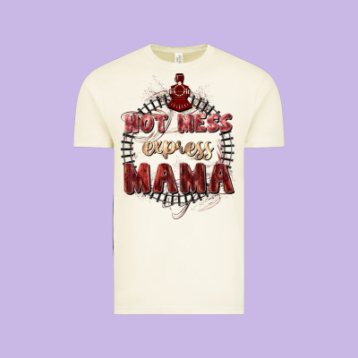 Hot Mess Express Mama Mother's Day Vintage Tee Designed By Fadigitalartstudio