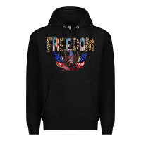 Black freedom Premium Hoodie - RacoonDesign