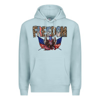 Blue Mist freedom Premium Hoodie - RacoonDesign