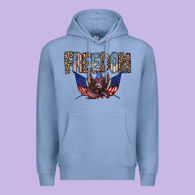 Freedom Premium Hoodie Designed By Racoondesign