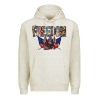 Oatmeal Heather freedom Premium Hoodie - RacoonDesign