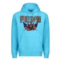 Ocean Blue freedom Premium Hoodie - RacoonDesign