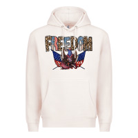 Pale Pink freedom Premium Hoodie - RacoonDesign