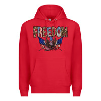 Red freedom Premium Hoodie - RacoonDesign