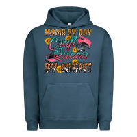 Pigment Midnight Navy mama by day craft queen by night Urban Hoodie - RanaPortraitStore