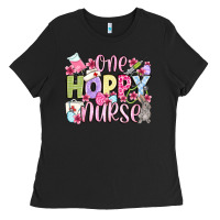 Black Easter Day One hoppy Nurse Ladies Tee - OliviaCreatesArt