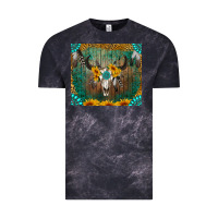 Cloud Black boho bullskull Vintage Tee - RanaPortraitStore