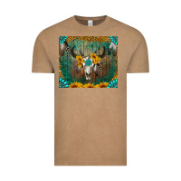 Vintage Coffee boho bullskull Vintage Tee - RanaPortraitStore