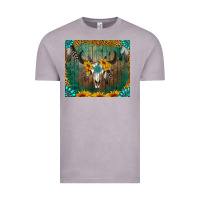Vintage Zinc boho bullskull Vintage Tee - RanaPortraitStore