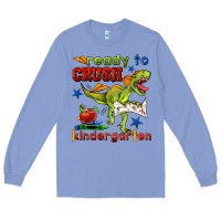 Colony Blue ready to crush kindergarten Long Sleeve Tee - BundleAndBundleShop