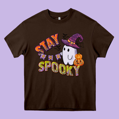 Stay Spooky Heavy Core Tee Designed By Cowgirlartshop