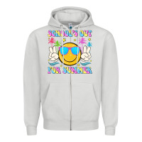 Dove Grey schools out for summer Zipper Hoodie - JahusDesignShop