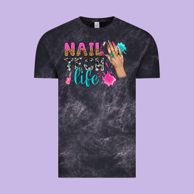 Nail Tech Life Bbs Vintage Tee Designed By Bundleandbundleshop