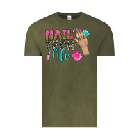Vintage Olive nail tech life bbs Vintage Tee - BundleAndBundleShop