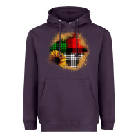 Plum sunflower christmas patch3 Heavyweight Hoodie - JahusDesignShop