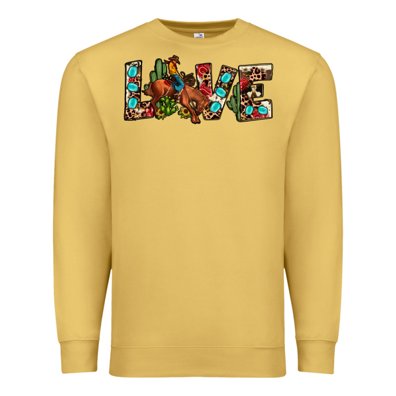 Love Rodeo Premium Sweatshirt by JahusDesignShop | Teevron