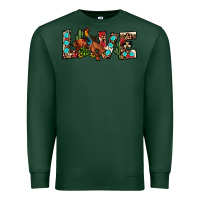 Sports Green love rodeo Premium Sweatshirt - JahusDesignShop