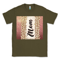 Army Green Rose gold mom leopard glitter Classic Tee - CowGirlArtShop