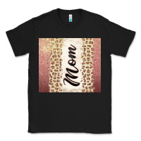 Black Rose gold mom leopard glitter Classic Tee - CowGirlArtShop
