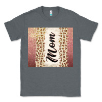 Charcoal Heather Rose gold mom leopard glitter Classic Tee - CowGirlArtShop