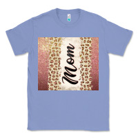 Colony Blue Rose gold mom leopard glitter Classic Tee - CowGirlArtShop