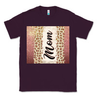 Plum Rose gold mom leopard glitter Classic Tee - CowGirlArtShop