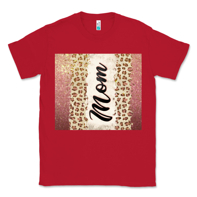 Rose Gold Mom Leopard Glitter Classic Tee by CowGirlArtShop | Teevron