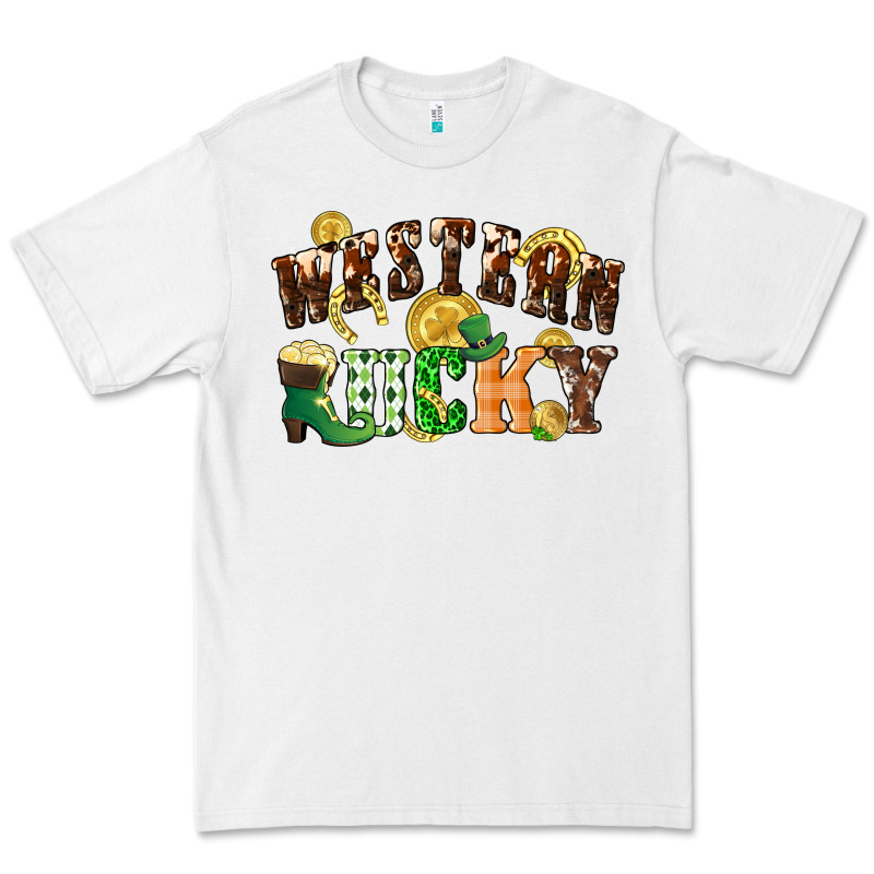 Western Lucky St. Patrick's Day Premium Tee by CowGirlArtShop | Teevron