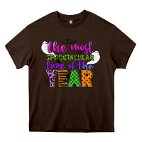 Chocolate Brown the most spooktacular time of the year Heavy Core Tee - CowGirlArtShop