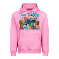Fuchsia Pink i'm turtley adorable Urban Hoodie - RanaPortraitStore