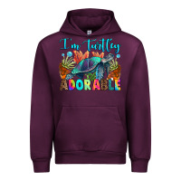 Mauve Wine i'm turtley adorable Urban Hoodie - RanaPortraitStore