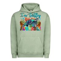 Pigment Oil Green i'm turtley adorable Urban Hoodie - RanaPortraitStore