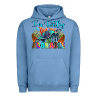 Pigment Pebble Blue i'm turtley adorable Urban Hoodie - RanaPortraitStore
