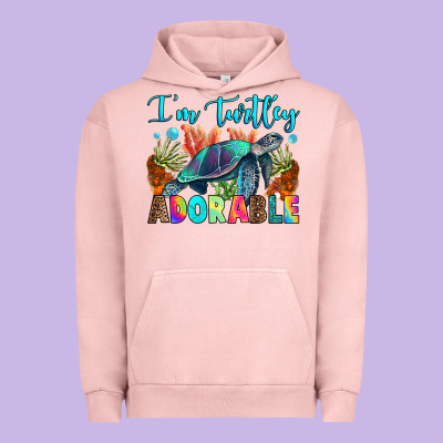 I'm Turtley Adorable Urban Hoodie Designed By Ranaportraitstore