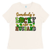 Bone St. Patrick's Somebody's lucky as husband Ladies Tee - OliviaCreatesArt