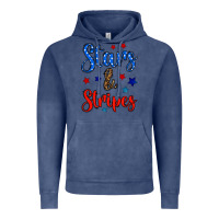 Vintage Denim stars & stripes Vintage Hoodie - BundleAndBundleShop
