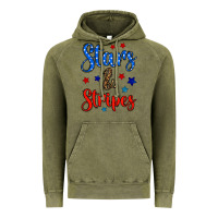 Vintage Olive stars & stripes Vintage Hoodie - BundleAndBundleShop