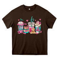 Chocolate Brown valentines day coffee Heavy Core Tee - Jasminsmagicworld