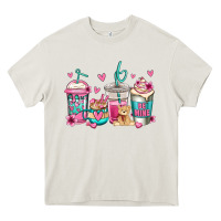 Cream valentines day coffee Heavy Core Tee - Jasminsmagicworld