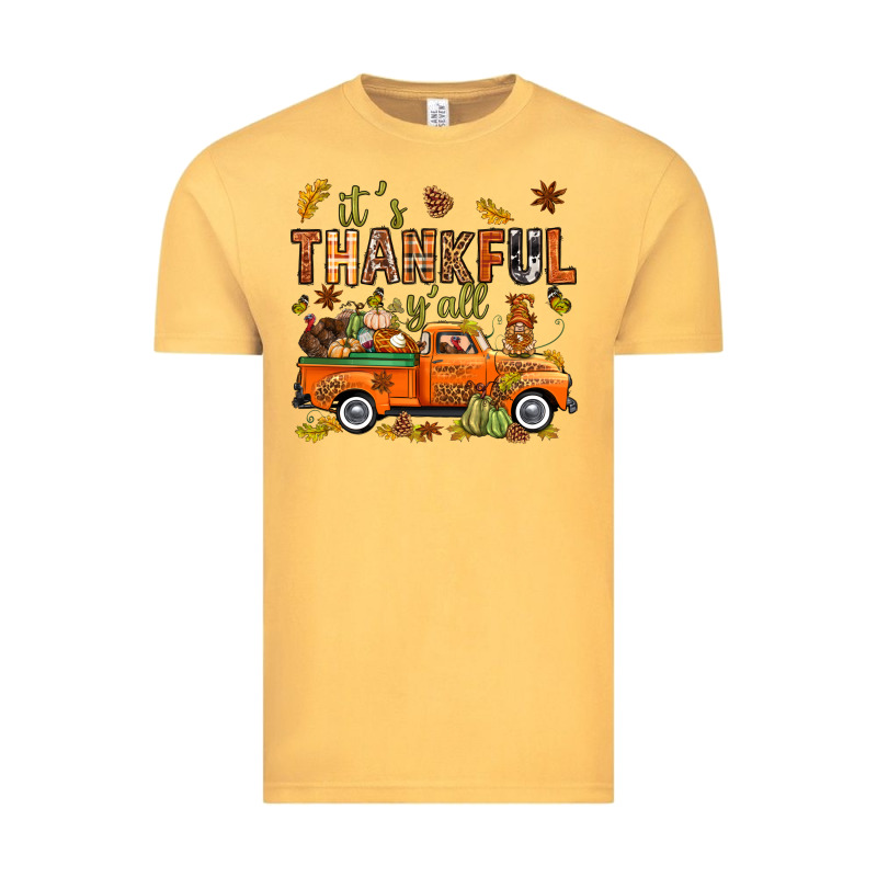 It's Thankful Y'all With Truck Bbs Vintage Tee by BundleAndBundleShop | Teevron