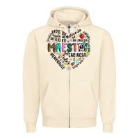 Sandshell retro maestra word Zipper Hoodie - JahusDesignShop