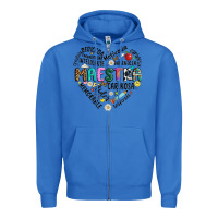 True Royal retro maestra word Zipper Hoodie - JahusDesignShop