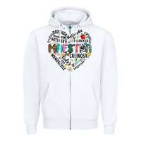 White retro maestra word Zipper Hoodie - JahusDesignShop