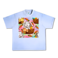 Grape Ice Easter Bunny With Hamper Seamless Pattern Urban Heavy Tee - BundleAndBundleShop